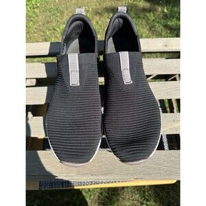 Ryka Women Shoes Sneakers 11M Black Ribbed Echo Knit Slip-on Black